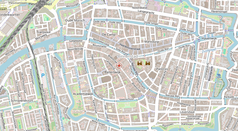 Kaart van de omgeving van de melding