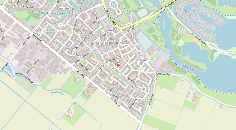 Kaart van de omgeving van de melding