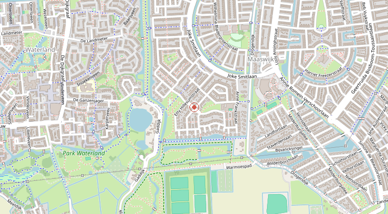 Kaart van de omgeving van de melding