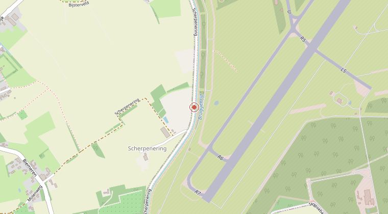 Kaart van de omgeving van de melding