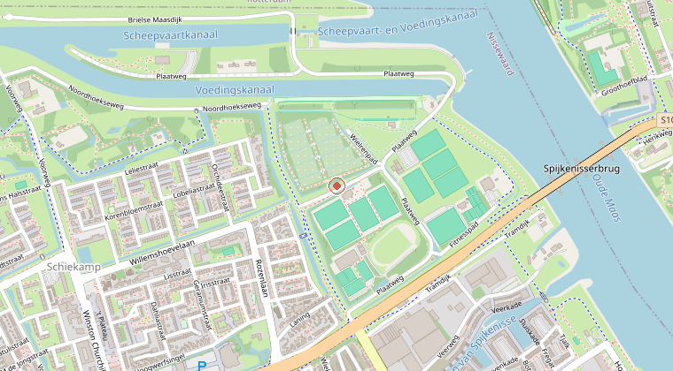 Kaart van de omgeving van de melding