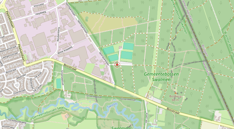 Kaart van de omgeving van de melding