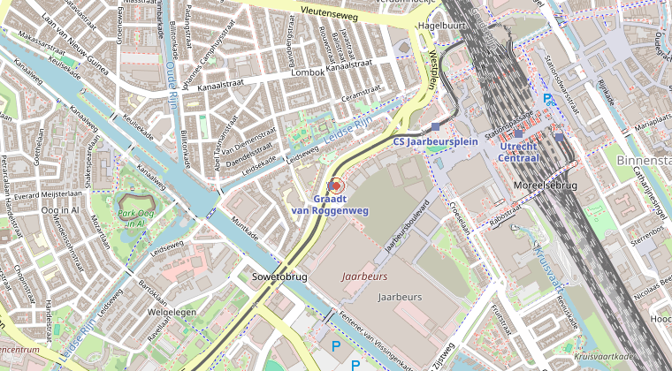 Kaart van de omgeving van de melding