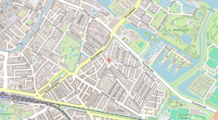 Kaart van de omgeving van de melding