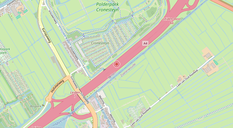 Kaart van de omgeving van de melding