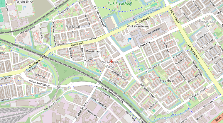 Kaart van de omgeving van de melding