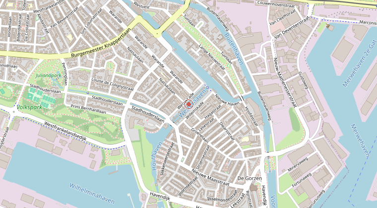 Kaart van de omgeving van de melding
