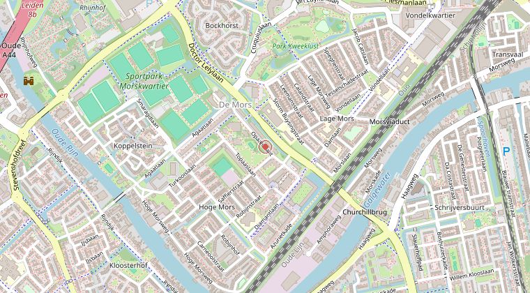 Kaart van de omgeving van de melding