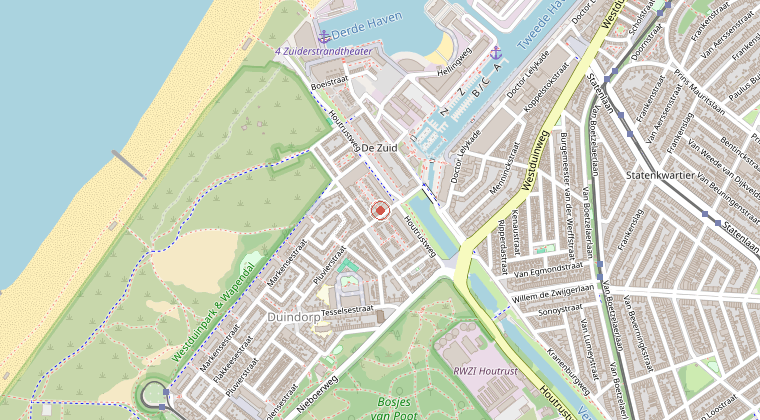 Kaart van de omgeving van de melding
