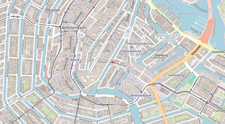 Kaart van de omgeving van de melding