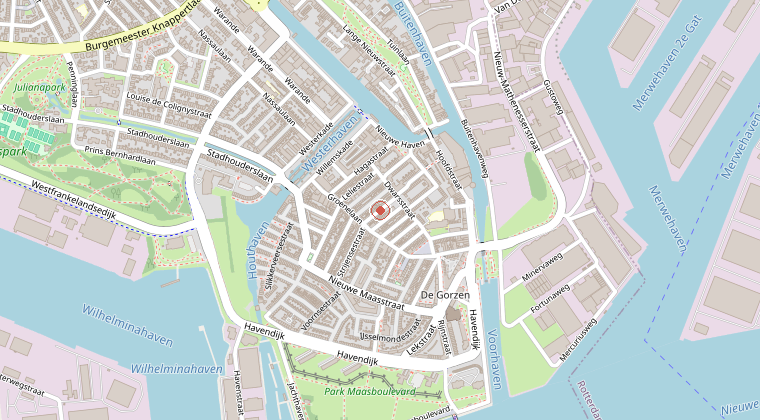 Kaart van de omgeving van de melding