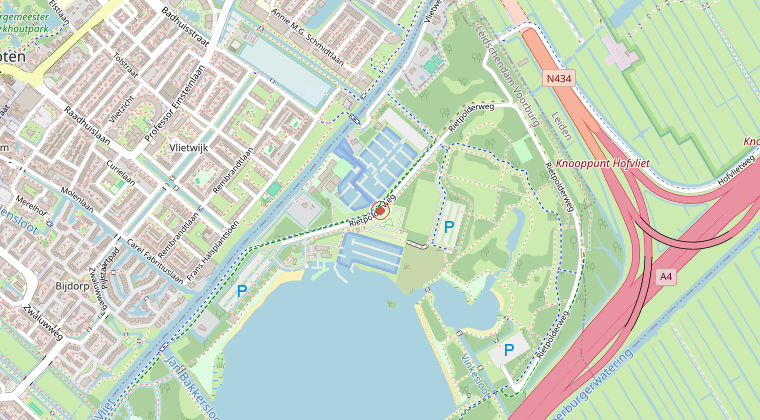Kaart van de omgeving van de melding