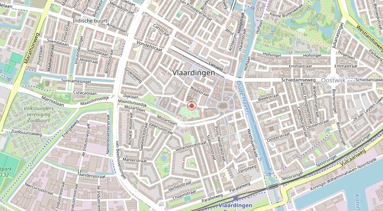 Kaart van de omgeving van de melding