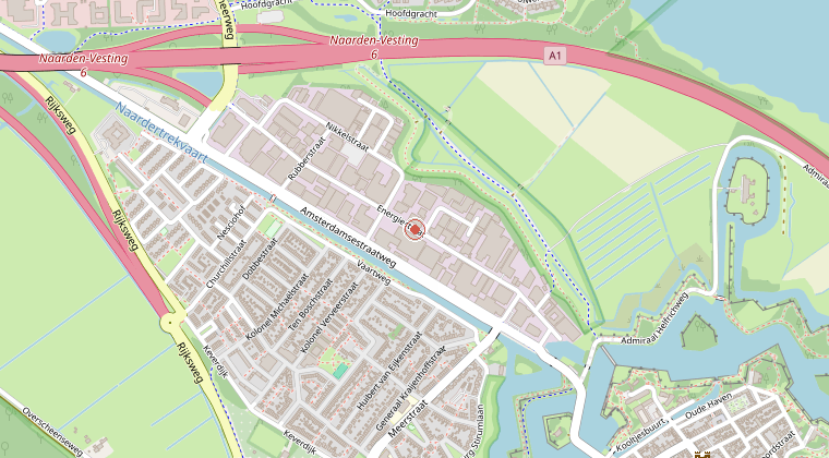 Kaart van de omgeving van de melding
