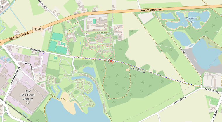 Kaart van de omgeving van de melding