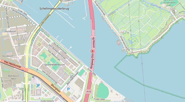 Kaart van de omgeving van de melding