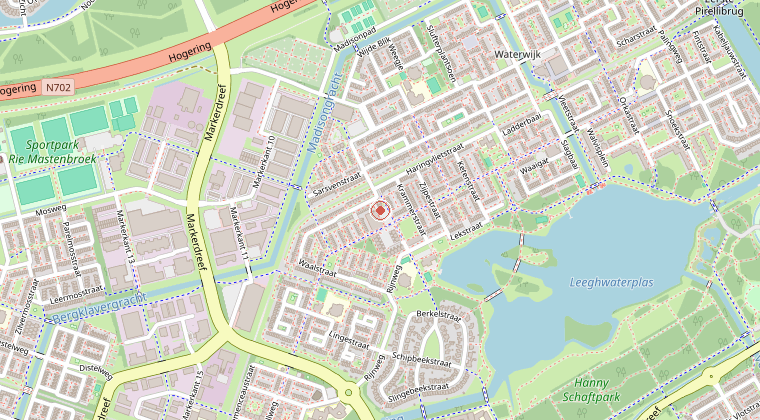 Kaart van de omgeving van de melding