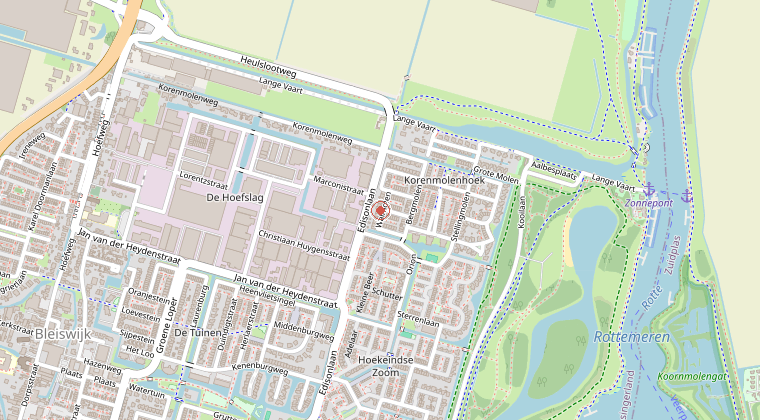 Kaart van de omgeving van de melding