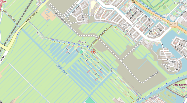 Kaart van de omgeving van de melding