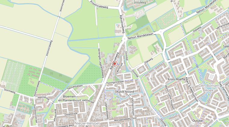 Kaart van de omgeving van de melding