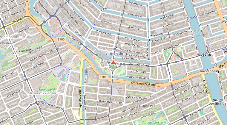Kaart van de omgeving van de melding