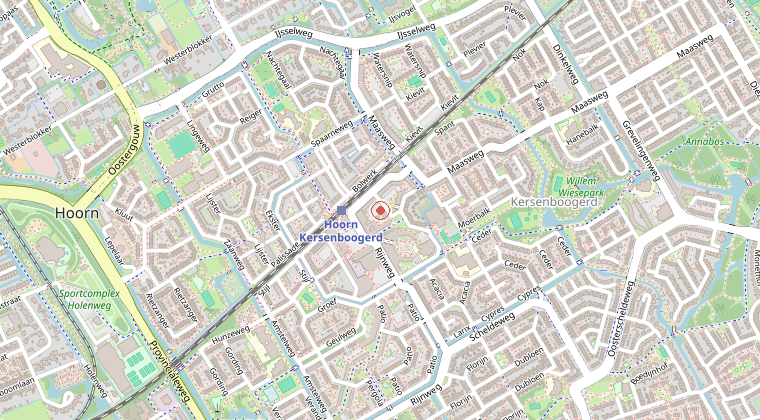 Kaart van de omgeving van de melding