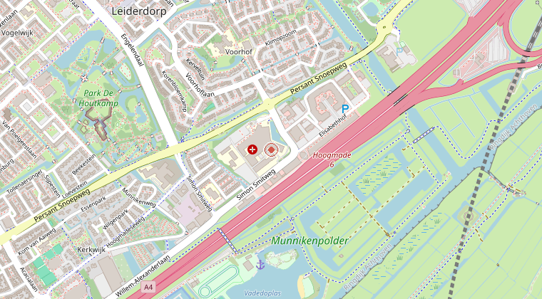 Kaart van de omgeving van de melding