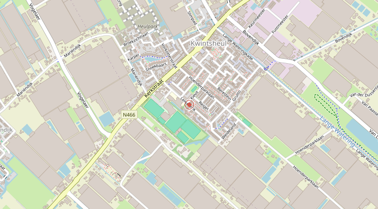 Kaart van de omgeving van de melding