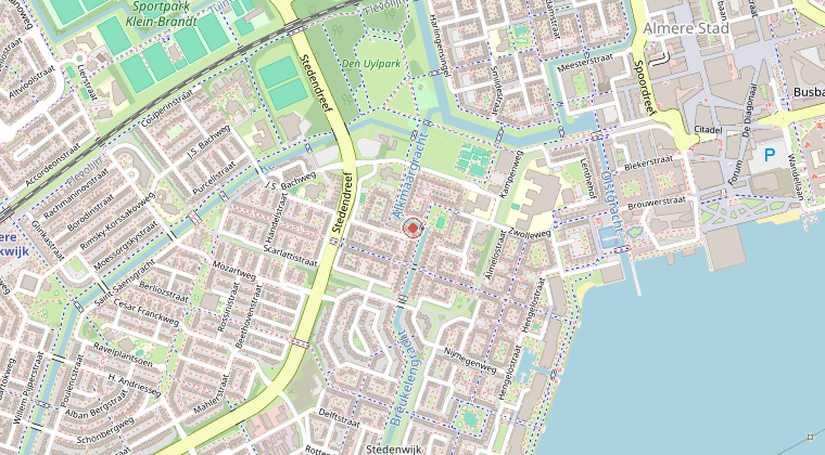 Kaart van de omgeving van de melding