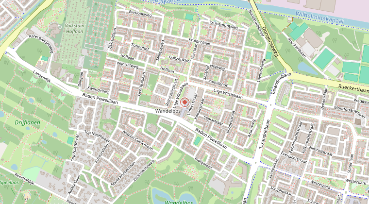 Kaart van de omgeving van de melding