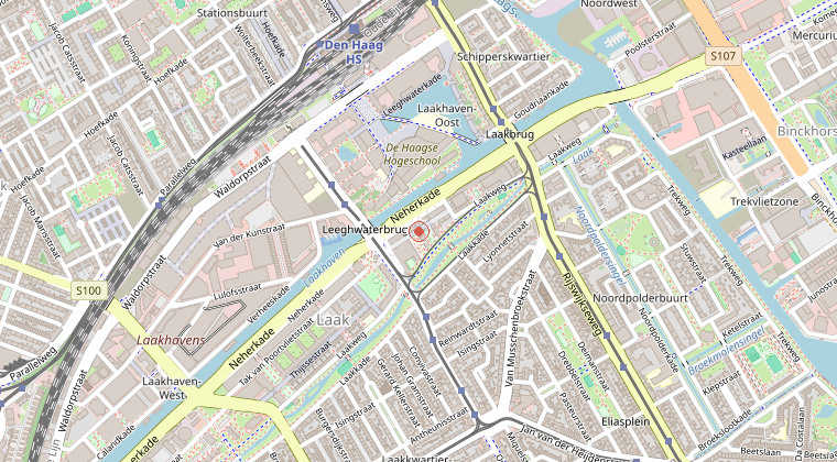 Kaart van de omgeving van de melding
