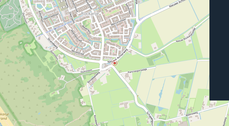 Kaart van de omgeving van de melding