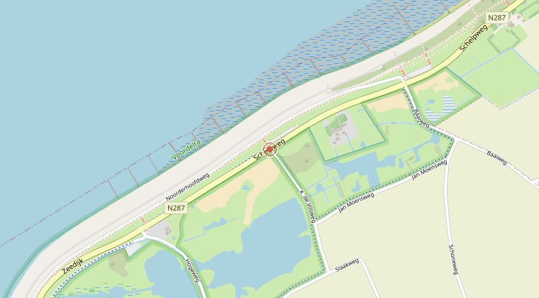 Kaart van de omgeving van de melding