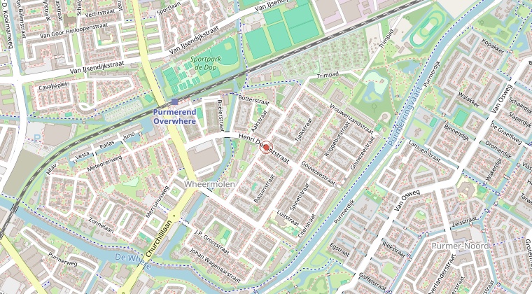 Kaart van de omgeving van de melding