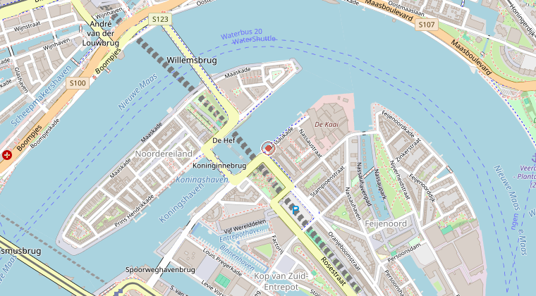 Kaart van de omgeving van de melding