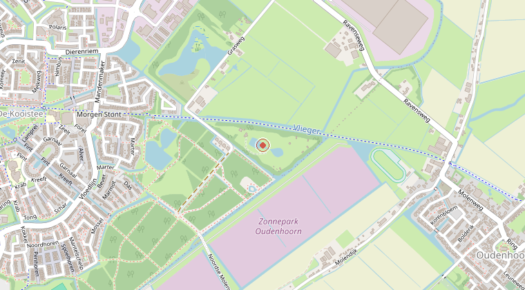 Kaart van de omgeving van de melding
