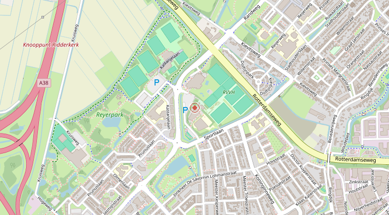 Kaart van de omgeving van de melding