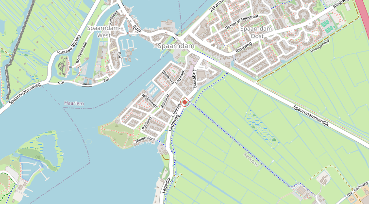 Kaart van de omgeving van de melding