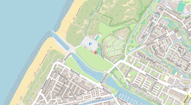 Kaart van de omgeving van de melding