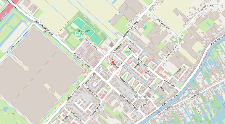 Kaart van de omgeving van de melding