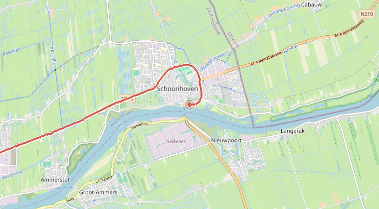 Kaart van de omgeving van de melding