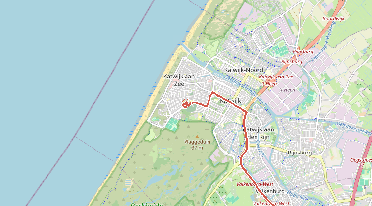 Kaart van de omgeving van de melding