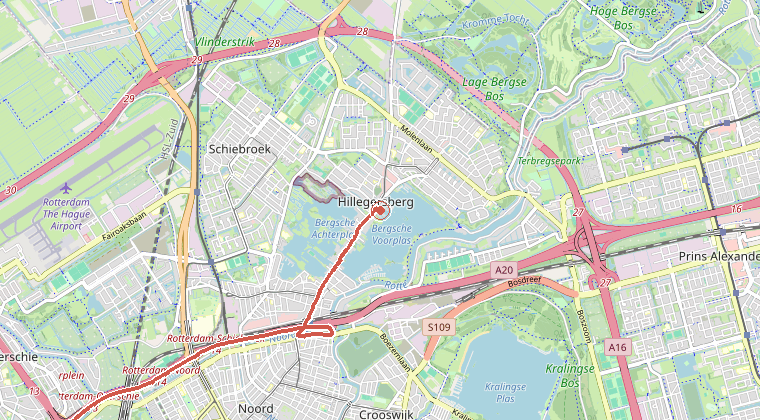 Kaart van de omgeving van de melding