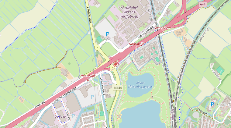Kaart van de omgeving van de melding
