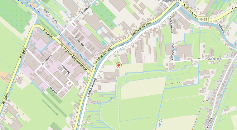 Kaart van de omgeving van de melding