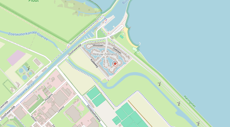 Kaart van de omgeving van de melding