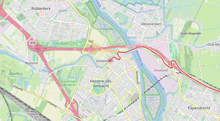 Kaart van de omgeving van de melding