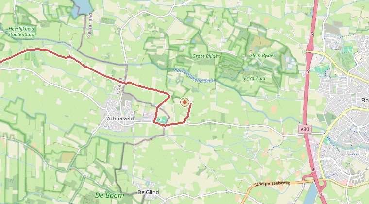 Kaart van de omgeving van de melding