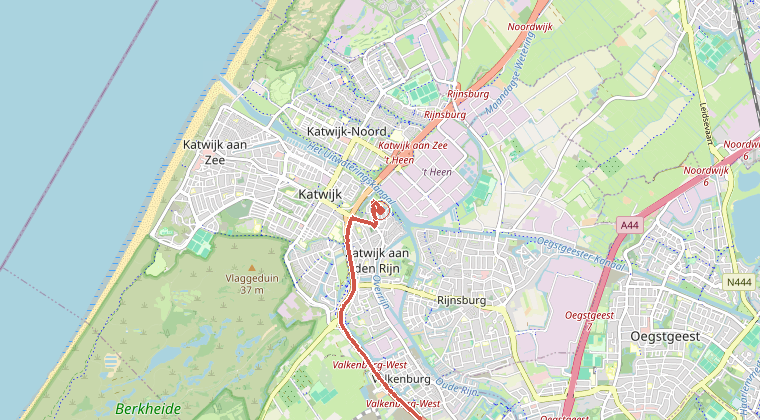 Kaart van de omgeving van de melding