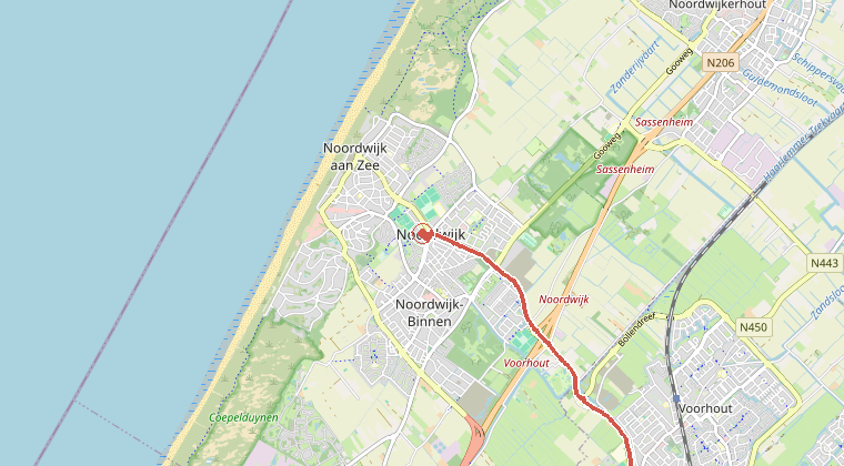 Kaart van de omgeving van de melding